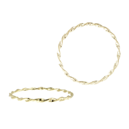 14k Gold Twisted Band Ring