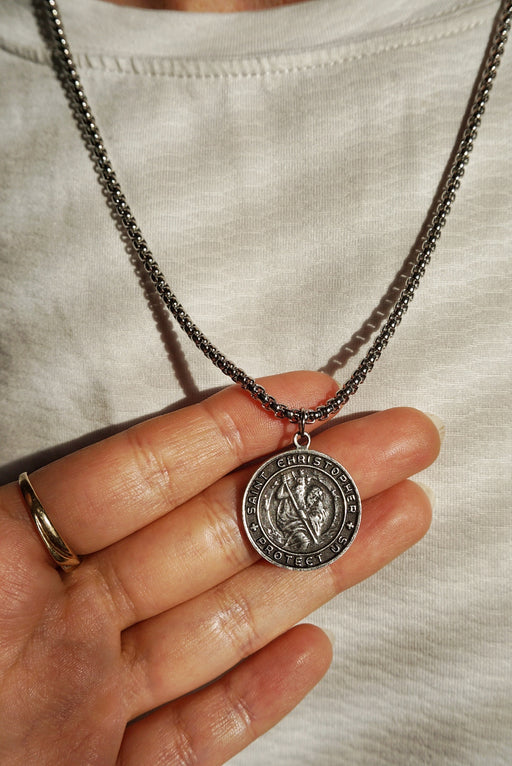 Antique St Christopher in Silver
