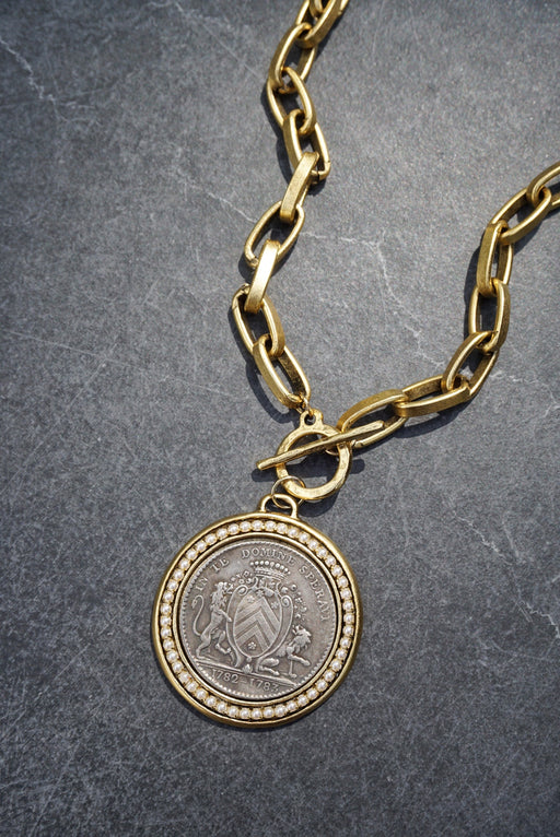 French Coin Necklace
