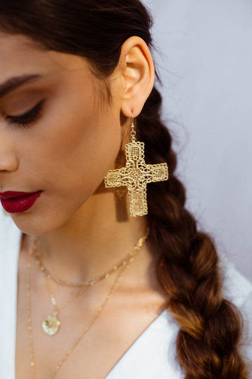 Caterina Cross Earrings